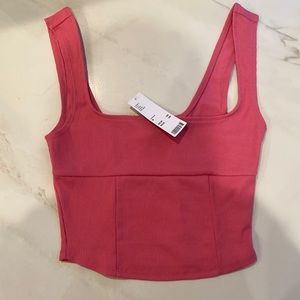 Urban Outfitters pink crop top